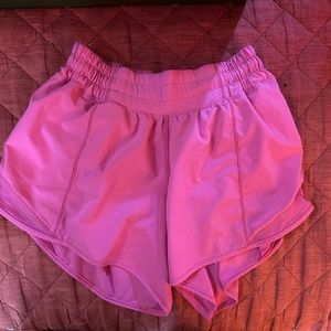 Lululemon size 2 sonic pink 4 inch shorts Mid rise